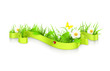 Vetor: Ribbon in the grass Ribbon in the grass