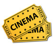 Two cinema tickets.