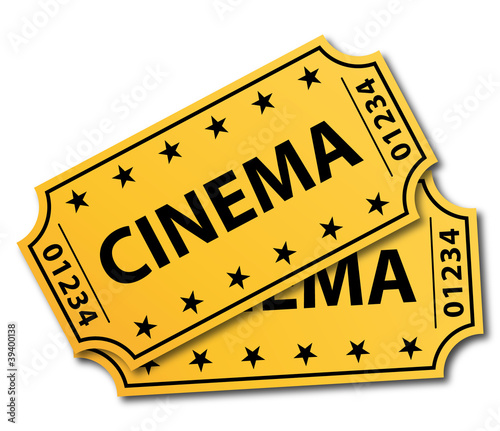 Vector: Two cinema tickets. Two cinema tickets.
