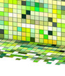 3d render mixed green tiled wall floor pavement 3d render mixed green tiled wall floor pavement