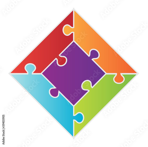 Vector: Diamond Puzzle Diamond Puzzle