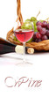 red wine in glass and fruits red wine in glass and fruits