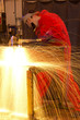 Multi-exposure of welder cutting metal