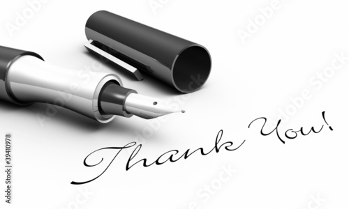 Illustration: Thank You! - Stift Konzept Thank You! - Stift Konzept