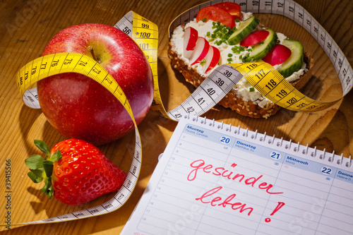 Foto: Guter Vorsatz zur Gesunden Ernährung Guter Vorsatz zur Gesunden Ernährung