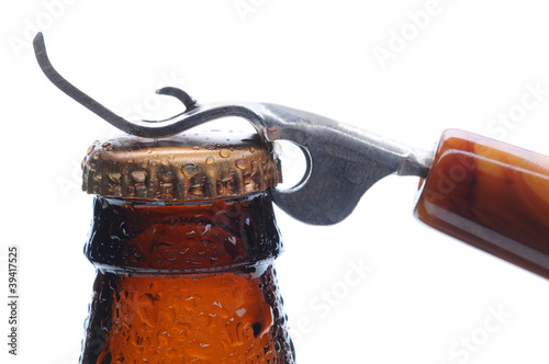 Photo: Macro Beer Bottle and Opener Macro Beer Bottle and Opener