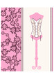 Vintage corset with beautiful ornament