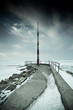 snowy pier