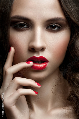 Photo: Woman with stylish makeup Woman with stylish makeup