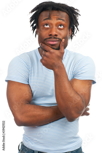 Photo: Thinking young man Thinking young man