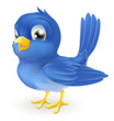 Cute cartoon bluebird
