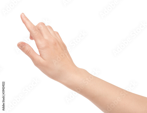 Photo: Finger Touch Virtual Screen Isolated Finger Touch Virtual Screen Isolated
