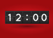 Vector: Time on timetable Time on timetable