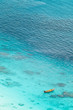 Aerial view on paradise bay