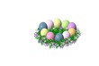 Easter table decoration wreath