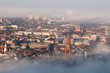Freiburg im Breisgau, Altstadt im Morgennebel 4