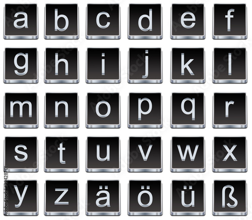 Illustration: Alphabet klein Alphabet klein