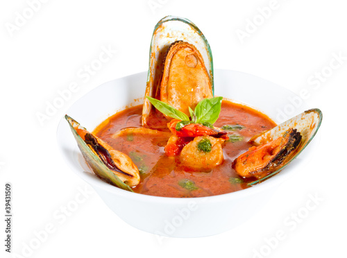 Photo: Delicious mediterranean seafood soup Delicious mediterranean seafood soup