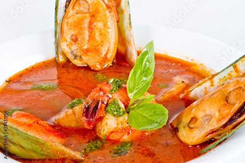 Photo: Delicious mediterranean seafood soup Delicious mediterranean seafood soup