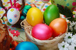 Buntes Osternest