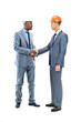 two businessman shaking their hands