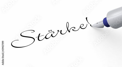 Illustration: Stift Konzept - Stärke! Stift Konzept - Stärke!