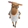 Sheepy with eyeglasses