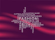 Vector: Fashion words background Fashion words background