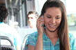Young person on mobile phone