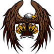Eagle Wings and Claws Mascot Vector Illustration