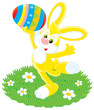 Easter Bunny and painted egg