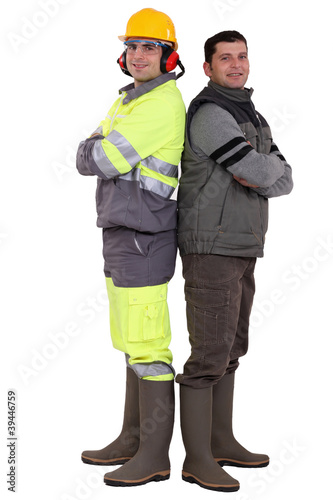 Photo: Two manual workers Two manual workers