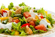Kebab - grilled meat and vegetables