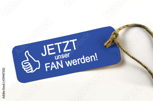 Foto: Jetzt unser Fan werden - Plakette Jetzt unser Fan werden - Plakette