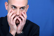 Portrait of a flabbergasted man