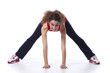 Young woman exercising