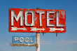 Photo: Vintage, neon motel sign Vintage, neon motel sign