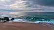 Beautiful seascape with  sky and clouds