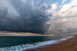 Beautiful seascape with  sky and clouds