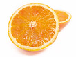 Ageschnittene Apfelsine
