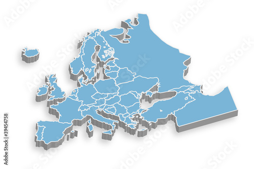 Illustration: Map of Europe Map of Europe
