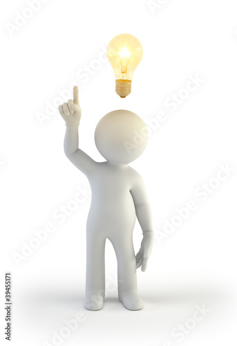 Illustration: 3d small people - idea 3d small people - idea