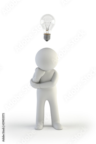 Illustration: 3d small people - idea 3d small people - idea