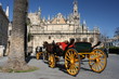 Photo: carriage waiting for tourists in Seville carriage waiting for tourists in Seville
