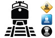 Vector: Train pictogram and icons Train pictogram and icons