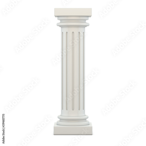 Illustration: Classic Column 3d render illustration Classic Column 3d render illustration