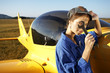 Young Woman preparing ultralight