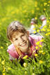 Little girl on meadow