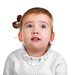 Portrait of the capricious little girl