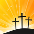 Easter style Three Crosses